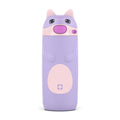Ello Ellies 12oz Stainless Steel Leakproof Kids Water Bottle, Cat | Insulated kids water bottle with straw, leakproof locking lid, carry handle, and stainless steel fun animal design for school - color: Cat, size: 12 Ounces