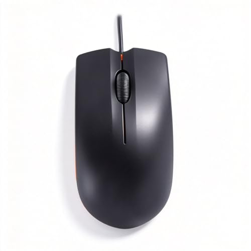 【 Lightweight&Anti Slip Roller - USB Socket 】 2026 Upgraded Business Office Laptop Ergonomic Wired Mouse, Click Without Stuttering, DPI up to 1000, Suitable for Windows 7/8/10/XP Vista Linux System - color: Black, size: Professional Mouse