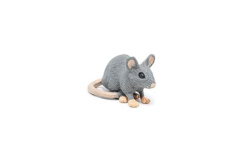 Grey Mouse and Its House Figurine Toy, Wild Life Collection, Kids Ages 3+ | A small rodent with its own miniature shelter | hand-painted | a piece to collect | original gift idea for the whole family