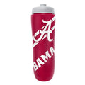 Party Animal NCAA Squeeze Bottle, 32 oz, Alabama Crimson Tide | Slim, lightweight BPA-free sports water bottle with quick-flow squeeze; fits backpacks & cup holders for kids or adults - style: Alabama Crimson Tide