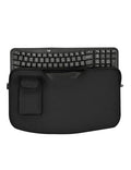 Portable Keyboard Sleeve for Logitech MK670/Wave Keys Ergonomic Keyboard | Keyboards Travel Bag,Shockproof Waterproof Dustproof Protective Neoprene Sleeve Case(Bag Only) - color: Black