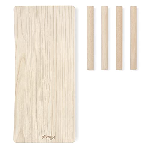 Niteangel Hamster Play Wooden Platform: Rectange - 7" L x 15.7" W - 7" H | Can Maximizes Cage Space & Enriches Pet environment for Dwarf Syrian Hamsters Gerbils Mice Degus or Other Small Pets - size: Rectangle - 15.7" x 7", Wave 9"