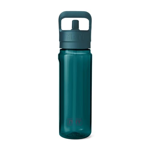 YETI Yonder 750 ml/25 oz Water Bottle with Yonder Straw Cap, Agave Teal - color: Agave Teal, size: 25 Ounces