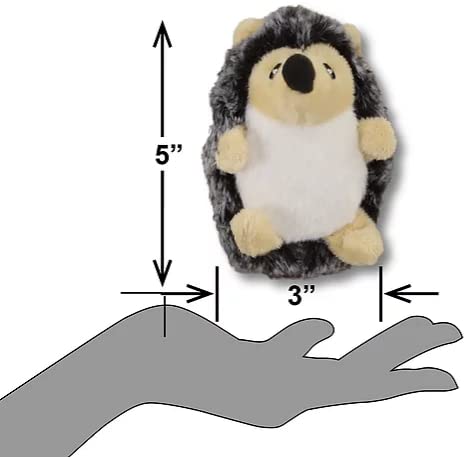 PetSport 3 Pack of Tiny Tots Little Hedgie Plush Dog Toys with Squeakers, 4.7 Inch - color: Hedgehog, size: 4 Inch (Pack of 3)