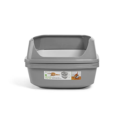 So Phresh by Petco Grey & White Lift-to-Sift Cat Litter Pan X-Large 22.4" L X 16.9" W X 10.6" H