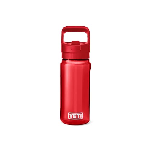 YETI Yonder 600 ml/20 oz Water Bottle with Yonder Straw Cap, Rescue Red - color: Rescue Red, size: 20 Ounces