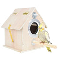 kathson Cockatiel Nesting Box,Bird Nest House,Parakeet Breeding Mating Hut,Parakeet Nesting Box for Budgie,Lovebirds,Conure,Canary,Finch and Small Medium Birds,XL - size: XL