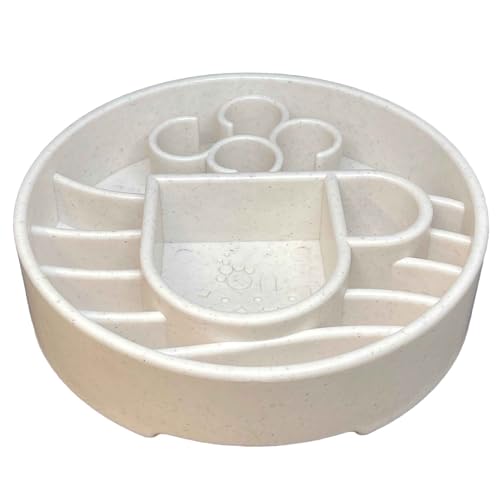 SodaPup Java Enrichment Bowl – Durable Enrichment Feeder Made in USA from Non-Toxic, Pet-Safe, Food Safe Material for Mental Stimulation, Slowing Down Eating, Healthy Digestion, & More - color: Java eBowl Mocha Speckle