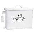 Vumdua Large Dog and Cat Food Storage Container, Farmhouse Pet Food Storage Containers with Lid and Dry Food Scoop, Durable Airtight Cat Container 12-13 lbs Capacity, Great Gift for Pet Owners - size: Large