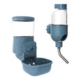 Automatic Pet Food Water Dispenser, Auto Gravity Pet Feeder Water Bottle Set for Crate Cage for Puppy Cat Rabbit Guinea Pigs Chinchilla Ferret Hedgehog (Blue) - color: Blue