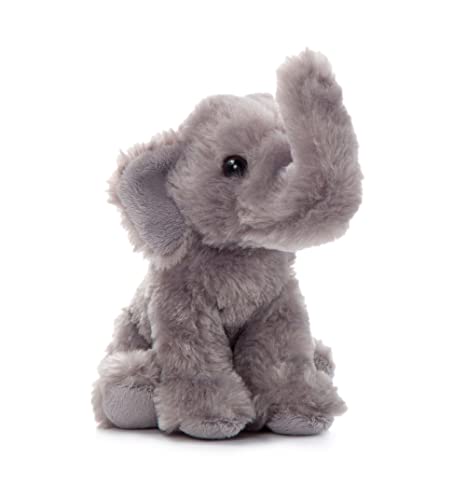 The Petting Zoo Elephant Stuffed Animal Plushie, Gifts for Kids, Wild Onez Babiez Wildlife Animals, Elephant Plush Toy 6 Inches - color: Elephant