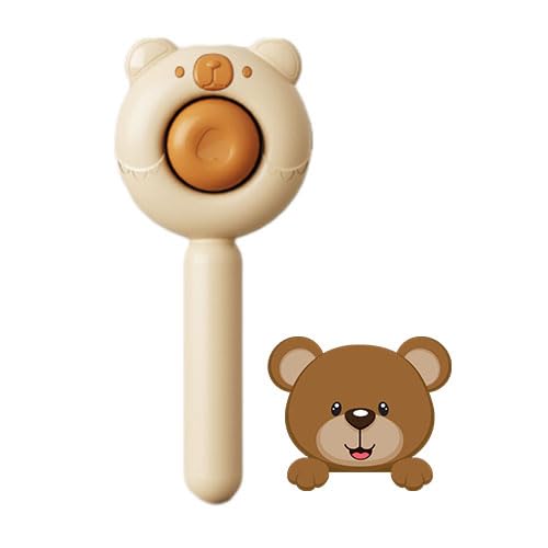 Dog Brush for Shedding, Gentle Self Cleaning Pet Brush with Release Button for Cats and Dogs, Easy to Remove Loose Hair Daily Grooming Tool During Shedding Season - color: Brown Bear