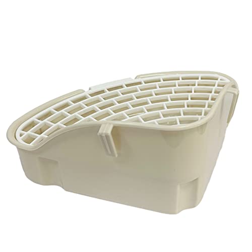 Small Animal Corner Litter Box, Cage Potty Trainer for Hamster, Rabbit, Guinea Pig, Ferret, Gerbil, Chinchilla (1)