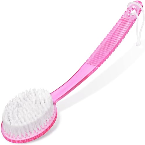 Shower Scrubber Brush, Long Handle, Random Color (1 Pack) - color: Random