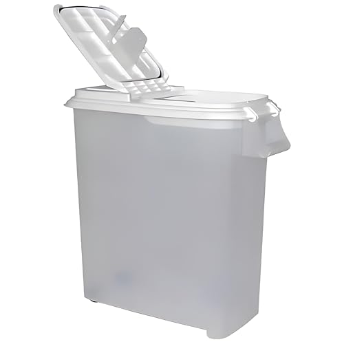 Buddeez 80-Quart Roll-Away Pet and Large Animal Food Dispenser with Scoop