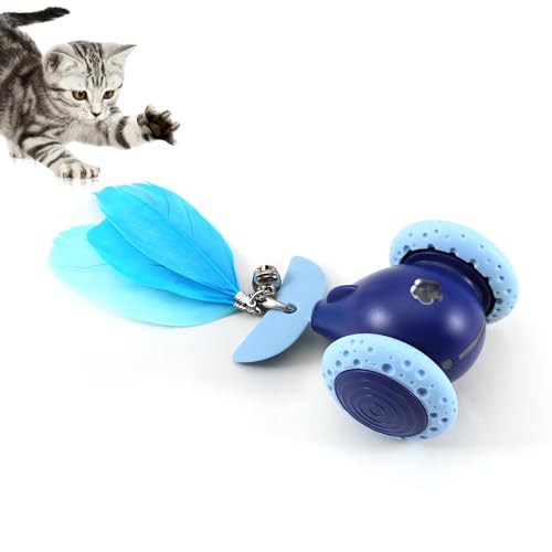 Interactive Cat Mouse Toy, Indoor Kitten Toys, Automatic Cat Wheel, Rechargeable