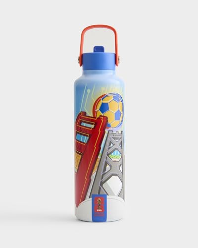 Drib 24oz Insulated Water Bottle, FIFA World Cup 2026 Edition – Performance Stainless Steel Insulated Bottle with Quiet Leak-Proof Straw Lid (San Francisco - City Poster) - color: San Francisco - City Poster