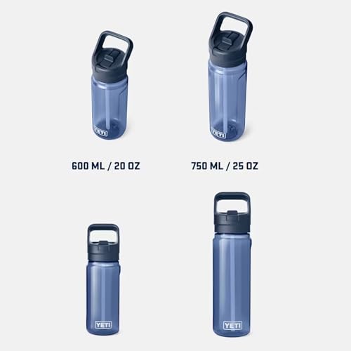 YETI Yonder 600 ml/20 oz Water Bottle with Yonder Straw Cap, Tropical Pink - color: Tropical Pink, size: 20 Ounces