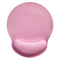 Mouse Pad with Wrist Support, Ergonomic Mouse Pad with Memory Foam Wrist Rest Cushion, Non-Slip Rubber Base Gaming Mice Pad for Home Office Computer Laptop, Pink - color: Pink