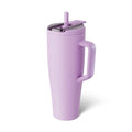 BrüMate Era Flip 40oz Tumbler with 100% Leakproof Covered Straw Lid | Hygienic Covered Straw | Insulated Stainless Steel Water Bottle with Handle | Cup Holder Friendly | BPA-Free (Lavender) - color: Lavender, size: 40 Ounces