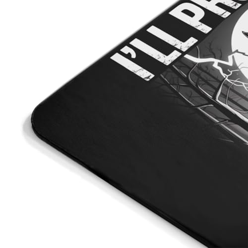 Funny Ill Protect You Kitten No Matter What Meme Mousepad Wolf And Cat Joke Desk Mat Non Slip Rubber Base Office Humor Gift For Coworkers Friends Cute Animal Work Desk Accessory - color: Wolf