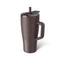 BrüMate Era Flip 30oz Tumbler with 100% Leakproof Covered Straw Lid | Hygienic Covered Straw | Insulated Stainless Steel Water Bottle with Handle | Cup Holder Friendly | BPA-Free (Java) - color: Java, size: 30 Ounces