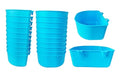 20 Pack Cage Cups Feeder Waterer Food Bowl 25 OZ Water Dispenser Hanging Seed Dish Drinking Coop Cup Treats Container for Chicken Bird Rabbit Bunny Parakeet Pigeon Small Animal Poultry Cat - size: Blue 25 OZ Pack of 20