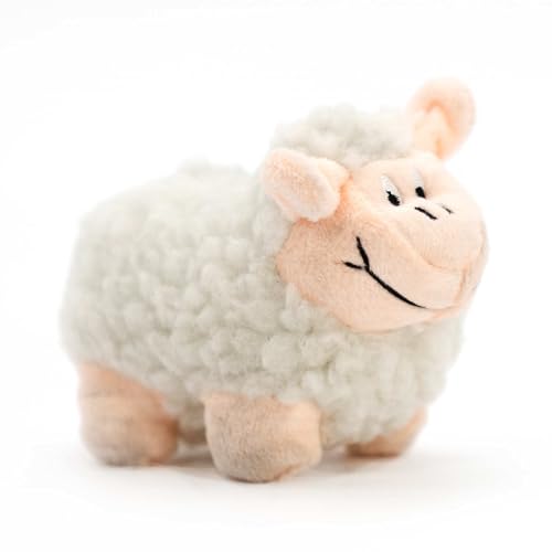 Jeffers Pet Plush Dog Toy with Squeaker, Lamb 5" - Soft Plush Fleece Stuffed Lamb with Built-in Squeaker Interactive Cuddle Plush Pet Toy for Dogs Small Medium Breeds, Lightweight, Machine Washable - color: Cream Baby Lamb
