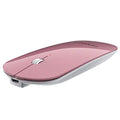FENIFOX Bluetooth Mouse Slim, Whisper-Quiet Mini Flat Portable Mobile Mice Rechargeable Compatible with Laptop,PC,Android Windows Tablet (Rose Gold) | Flat, Portable, Whisper Quiet, 3 Buttons Design , 2400 DPI Precision for iPad Laptop MacBook Tablet iPho