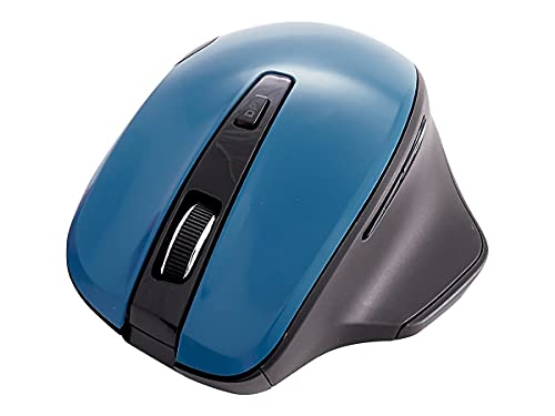 Verbatim 2.4G Wireless Ergonomic LED Silent Mouse - Noiseless and Silent Click Computer Mouse with Nano Receiver for Mac and PC - Graphite