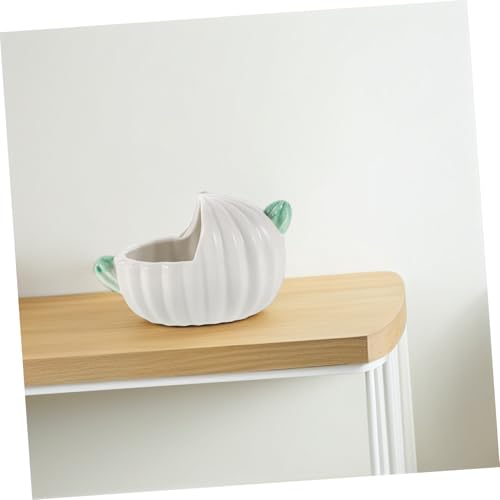Yardwe Hamster Dust Bath Ceramic Container, Small Animal Bathing Tub for Hamsters, Gerbils, Chinchillas, Easy Clean, Pet Bathroom Accessory