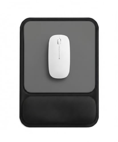 Ergonomic Mouse Pad with Wrist Rest, Gel Mousepad with Soft Wrist Support, Non-Slip PU Base, Smooth Surface Mouse Pad for Wrist Pain Relief, Computer Laptop Office Home & Gaming (Classic Black) - color: Classic Black