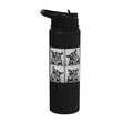 Sugar Glider 4th of July US American Flag Patriotic Stainless Steel Insulated Water Bottle - color: Black