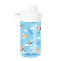 Simple Modern Bluey Kids Tritan Plastic Summit Water Bottle | 12 oz BPA-Free Cup with Covered Leak Proof Straw Lid for Boys, Girls, Toddlers | Bluey Sky - color: Bluey: Sky, style: Covered Lid | 12oz