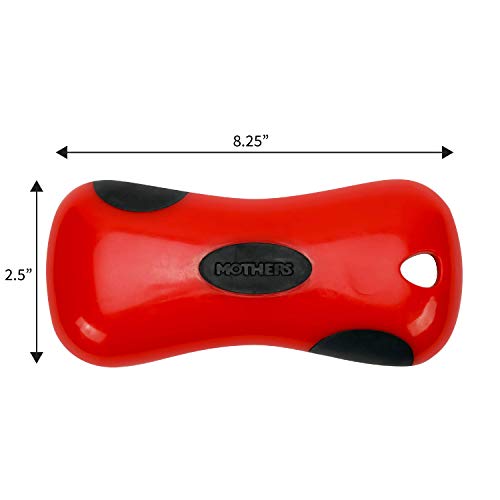 Mothers Soft Bristle Leather and Upholstery Car Cleaning Scrub Brush for Automotive, Home, Couch, Stain Remover, Red - style: Leather Brush