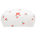 PAZIMIIK Cozy Makeup Bag for Women,Zipper Cosmetic Pouch,Gauze Cherry | Soft Cosmetic Organizer for Makeup,Skincare,Toiletries,Daily Beauty Essentials,Purse,On-the-Go,Bridesmaid Gifts - color: Gauze Cherry