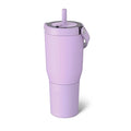 BrüMate Resa 35oz 100% Leakproof Travel Tumbler with Handle & Straw | Flexible SoftSip Straw | Silicone Sleeve for Durability | Stainless Steel | Cup Holder & Travel Friendly Water Bottle | (Lavender) - color: Lavender, size: 35 oz
