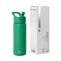 Simple Modern Kids Water Bottle with Straw Lid | Vacuum Insulated Stainless Steel Metal | Reusable Leak Proof BPA-Free Thermos for School | Summit Collection | 18oz, Kelly Green - color: -Kelly Green, style: 18oz
