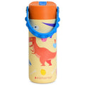 Elemental Insulated Kids Water Bottle, Stainless Steel Water Bottle with Straw Lid & Pop-It Handle, Leak-Proof Water Bottles for School, Boys or Girls, Travelling and Sports, 18oz - Dino Rage - color: Dino Rage