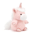 PEACH CAT Unicorn Stuffed Animal Cute Plushies Small Plush Toys Gifts for Kids Pink (Squeaky) - style: Pink Unicorn