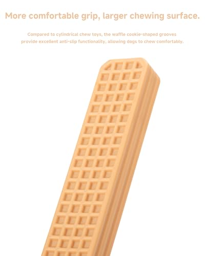 Durable Chew Toy for Medium Dogs - Peanut Butter Flavor Dental Chew Toy, Long-Lasting Nylon for Aggressive Chewers, Reduces Tartar and Plaque - size: Medium-1Pack