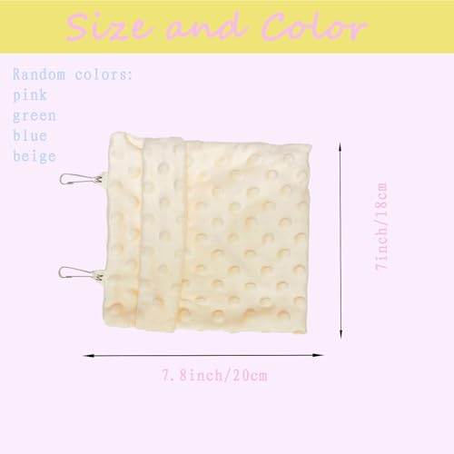 2 Pcs Sugar Glider Bonding Pouch Carrier Bag Sling Small Animal Carry Pouch with Adjustable for Hamster Gerbil Gliders Ferret Hedgehog Small Pets(Random Colors)