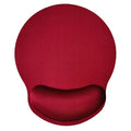 Mouse Pad with Wrist Support, Ergonomic Mouse Pad with Memory Foam Wrist Rest Cushion, Non-Slip Rubber Base Gaming Mice Pad for Home Office Computer Laptop, Red - color: Red