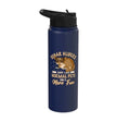 Australia Marsupial Wildlife Animal Lover Sugar Glider Stainless Steel Insulated Water Bottle - color: Navy Blue
