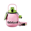 60 oz Gallon Insulated Water Bottle with Straw Lid, Pink | Premium 316L Stainless Steel, Leakproof, Wide Mouth Water Jug with Handle, All-day Hot or Cold Retention, Travel & Daily Use - color: Pink, size: 60 Ounces