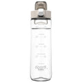Opard Zip 20oz Plastic Water Bottle Dishwasher Safe, Leakproof Flip-Top Lid, BPA Free Tritan, Wide Mouth Reusable Kids Water Bottle for School Hiking Commuting Outdoor Travel and Gym - color: Clear Cream, style: 20 oz - Fast Flow