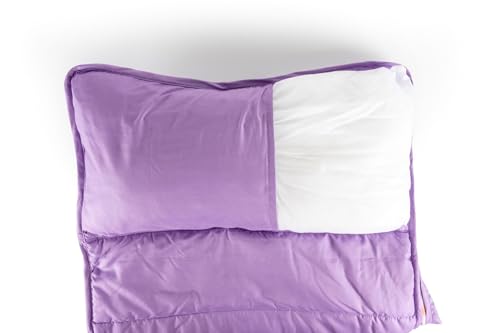 Jay Franco Kids Nap Mat with Embedded Pillow & Blanket – Soft 46"x20" Microfiber Sleeping Bag with Name Tag & Handle - style: Pink - Disney Princess