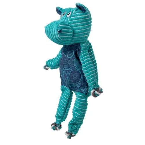KONG Floppy Knots - Durable No‑Stuffing Squeaky Rope & Plush Dog Toy - for Teething, Playing (Hippo, Extra Large) - color: Hippo, size: Extra Large