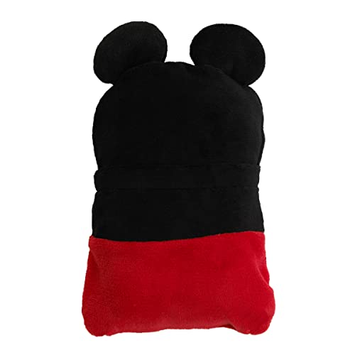 Disney Mickey Mouse Funhouse Crew Black and Red Super Soft Plush Character Toddler Blanket - color: Mickey Mouse Funhouse