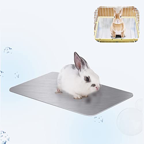 Rabbit Cooling Pad, 11.8x7.9 in Hamster Cooling Mat Pet Cool Plate for Rabbit Bunny Hamster Guinea Pig & Other Small Pets Stay Cool This Summer - Bite Resistance Pet Cooling Pad Ice Bed - size: 1 PCS